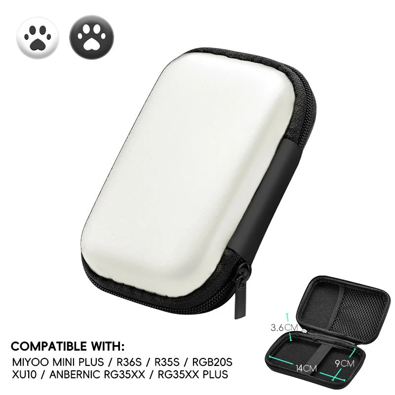 DATA FROG Case for Anbernic RG35XX Plus Miyoo Mini Plus R36S R35S Cases EVA Cover Protable Bag Gaming Accessories