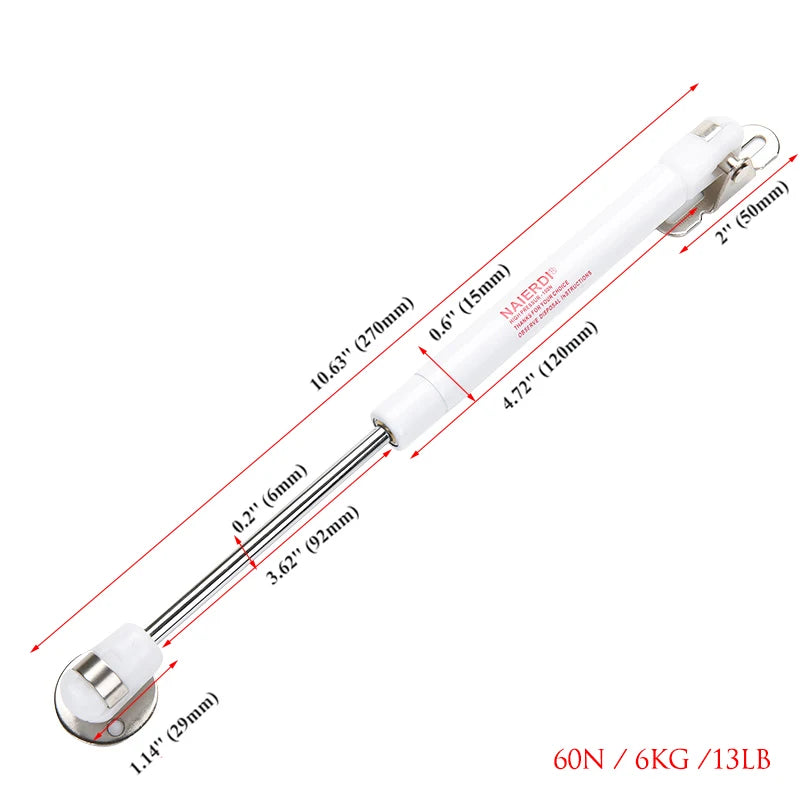 4PCS NAIERDI 10-15KG Furniture Gas Spring Hinges Kitchen Cupboard Cabinet Hydraulic Hinge Door Strut Lid Support Box Hardware