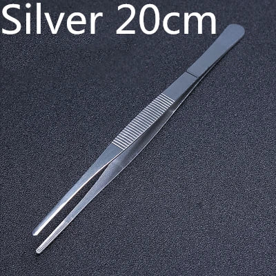 Stainless Steel Kitchen & Bar Tweezer Food Tongs Kitchen Cooking Medical Tweezer Copper/Gold/Black Plated Bar Tool
