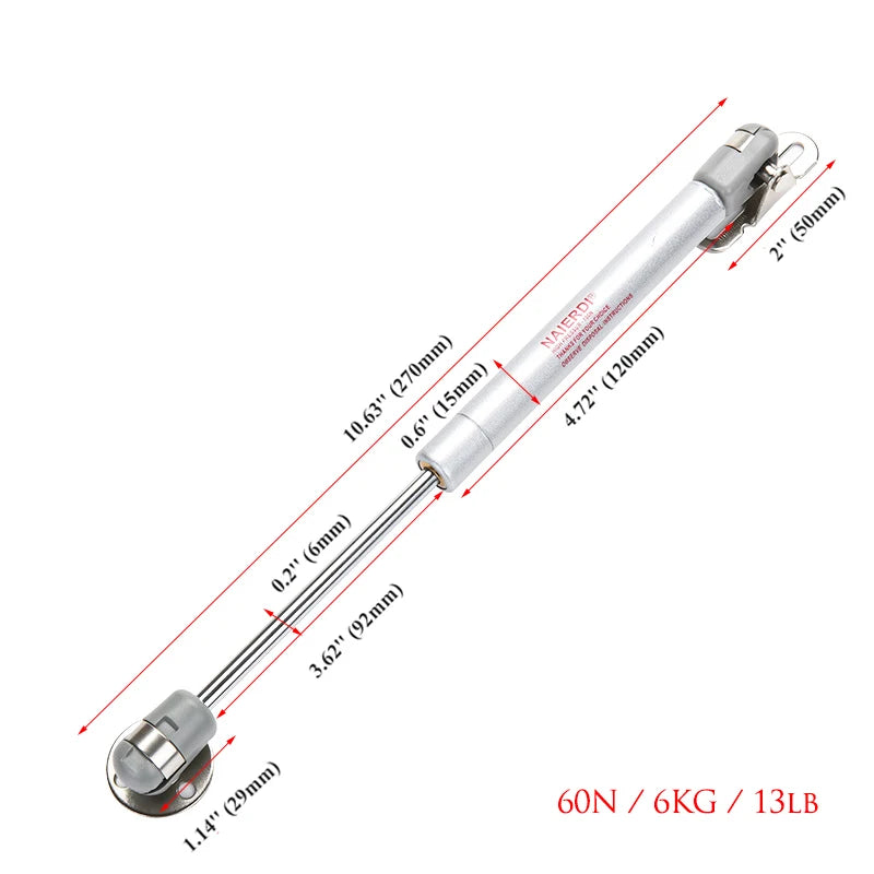 4PCS NAIERDI 10-15KG Furniture Gas Spring Hinges Kitchen Cupboard Cabinet Hydraulic Hinge Door Strut Lid Support Box Hardware