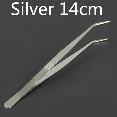 Stainless Steel Kitchen & Bar Tweezer Food Tongs Kitchen Cooking Medical Tweezer Copper/Gold/Black Plated Bar Tool