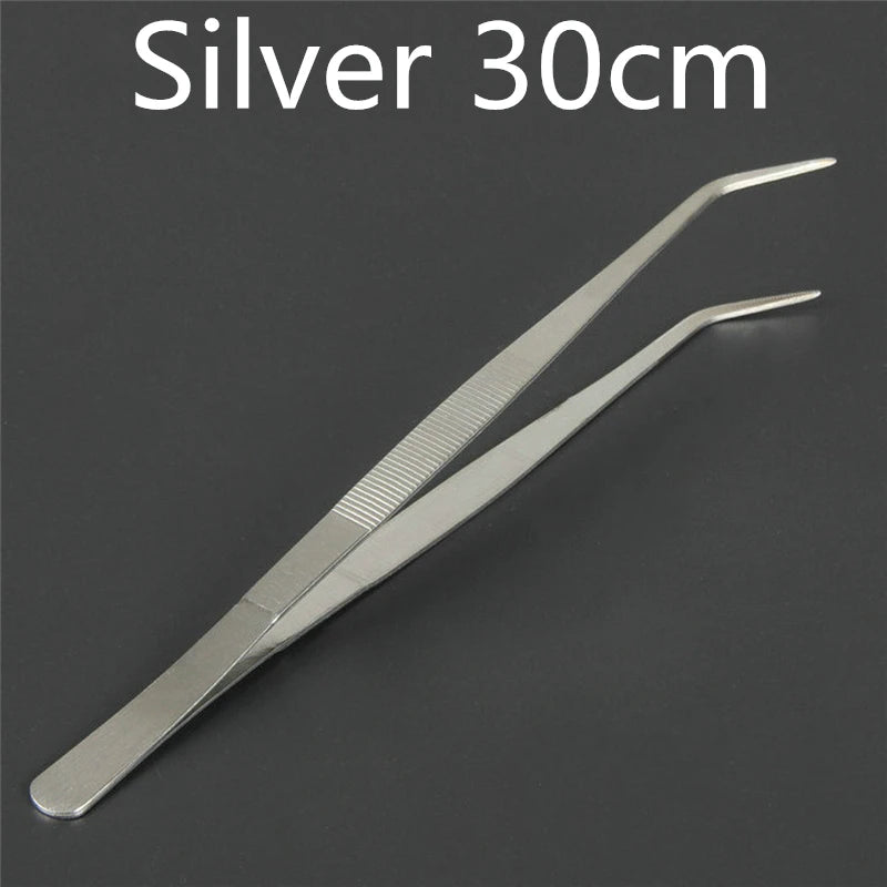 Stainless Steel Kitchen & Bar Tweezer Food Tongs Kitchen Cooking Medical Tweezer Copper/Gold/Black Plated Bar Tool
