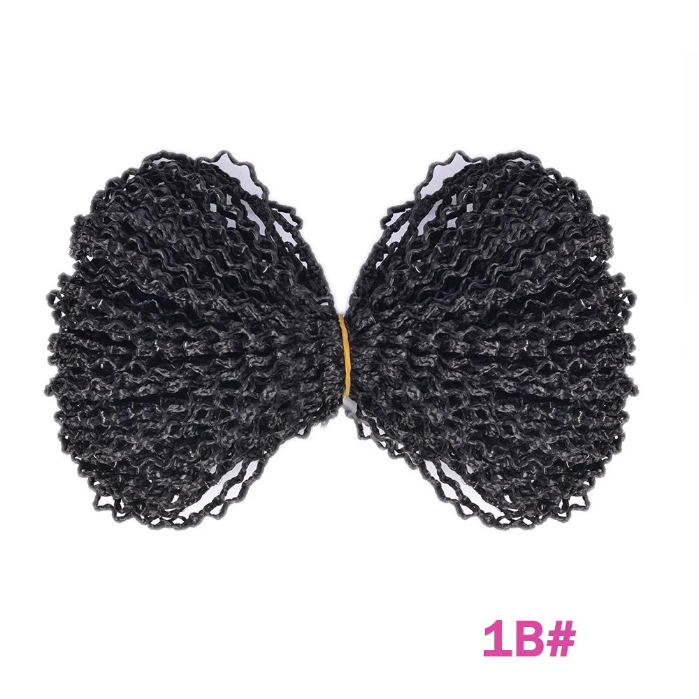 Zizi Deep Wave Crochet Hair Pink Ocean Wave 25 Inch Lightweight Synthetic Wear Braided Hair Extensions Chorliss