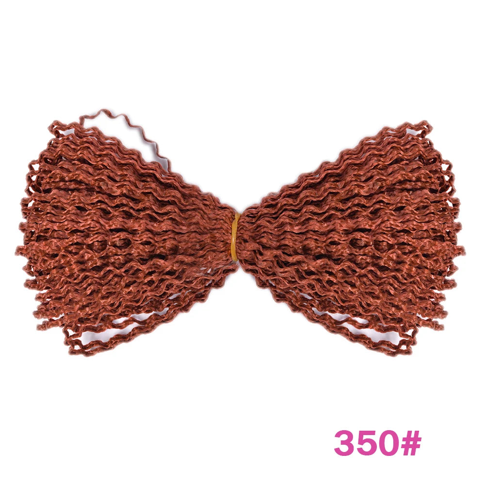 Zizi Deep Wave Crochet Hair Pink Ocean Wave 25 Inch Lightweight Synthetic Wear Braided Hair Extensions Chorliss