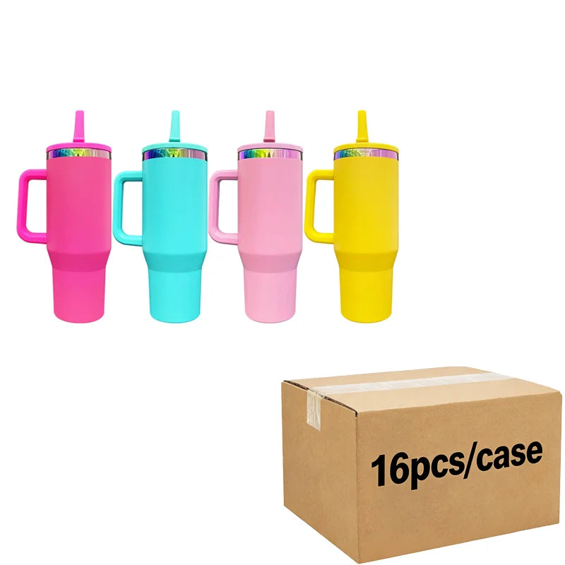 Us Warehouse 40 OZ Sparkle Rhinestone Rust Resistant Travel Mug Silicone Boots 40OZ Tumbler for Home Office Outdoor Daily Use