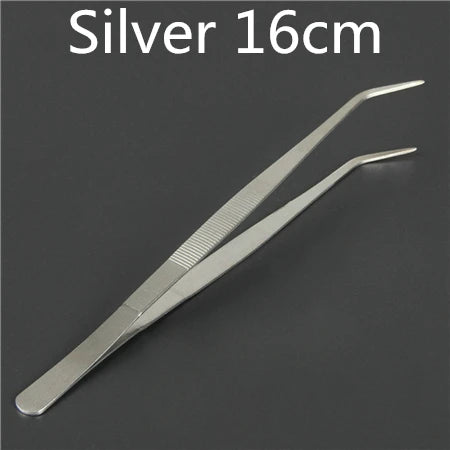 Stainless Steel Kitchen & Bar Tweezer Food Tongs Kitchen Cooking Medical Tweezer Copper/Gold/Black Plated Bar Tool
