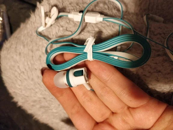 3.5mm Earphones Noodles Headsets Sport Earbuds with Microphone Headphones for Meizu Samsung Galaxy A50 for Huawei Honor
