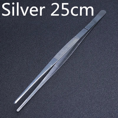 Stainless Steel Kitchen & Bar Tweezer Food Tongs Kitchen Cooking Medical Tweezer Copper/Gold/Black Plated Bar Tool