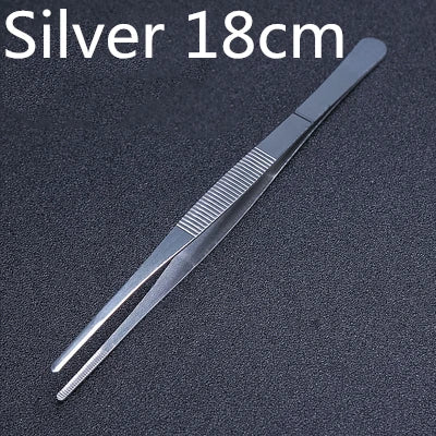 Stainless Steel Kitchen & Bar Tweezer Food Tongs Kitchen Cooking Medical Tweezer Copper/Gold/Black Plated Bar Tool