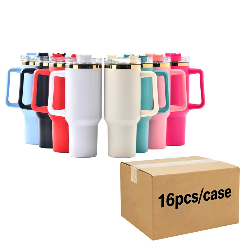 Us in Stock 40 OZ Cold Retention Outdoor Use 40 OZ Insulated Tumblers With Handle for Home Office Outdoor Daily Use