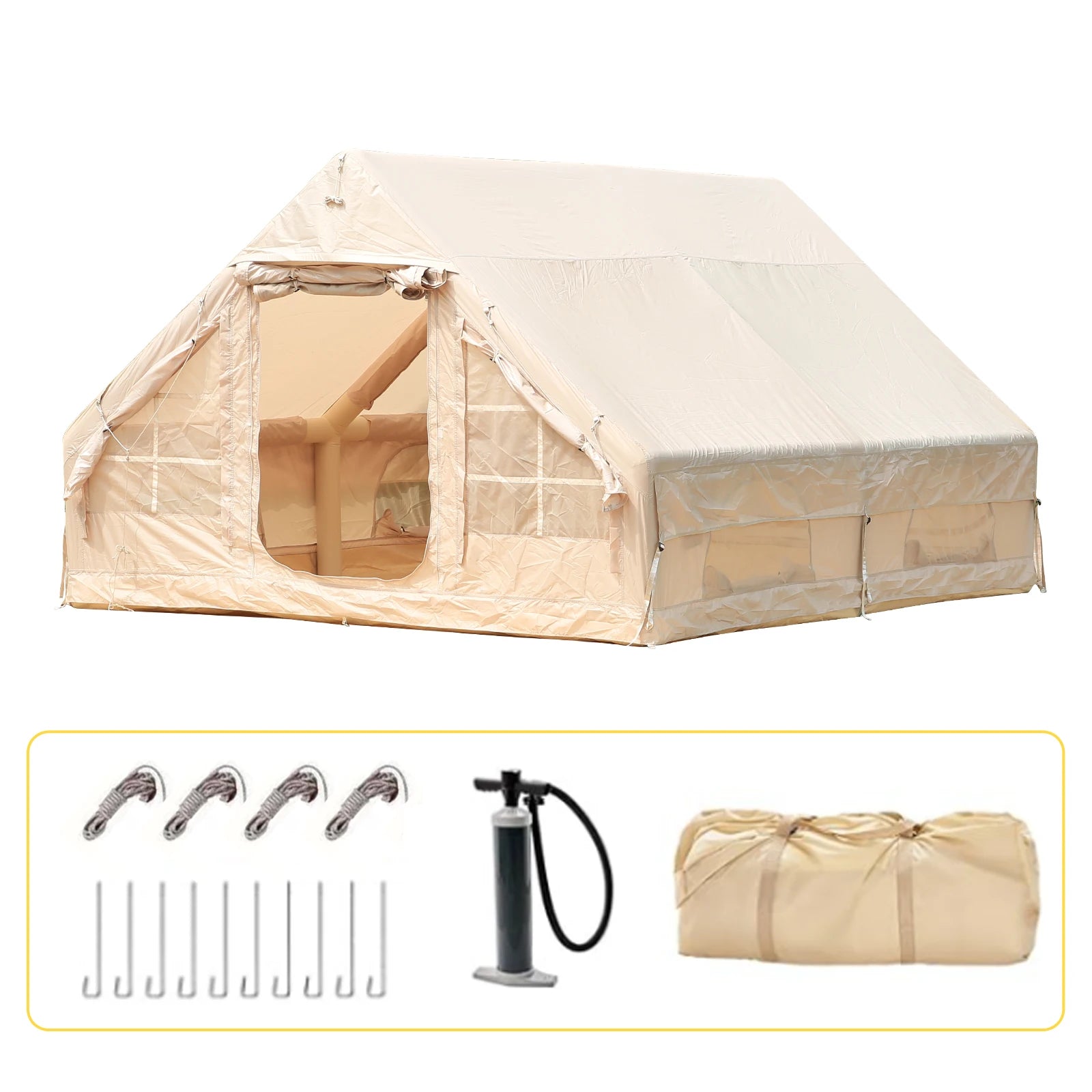 Camping Tent Outdoor Overnight Portable Inflatable Fully Automatic Quick-open Rainproof Lightweight for Wilderness
