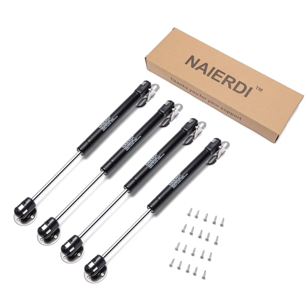 4PCS NAIERDI 10-15KG Furniture Gas Spring Hinges Kitchen Cupboard Cabinet Hydraulic Hinge Door Strut Lid Support Box Hardware