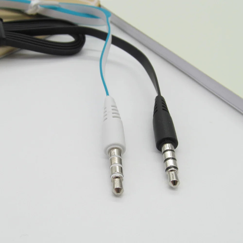3.5mm Earphones Noodles Headsets Sport Earbuds with Microphone Headphones for Meizu Samsung Galaxy A50 for Huawei Honor