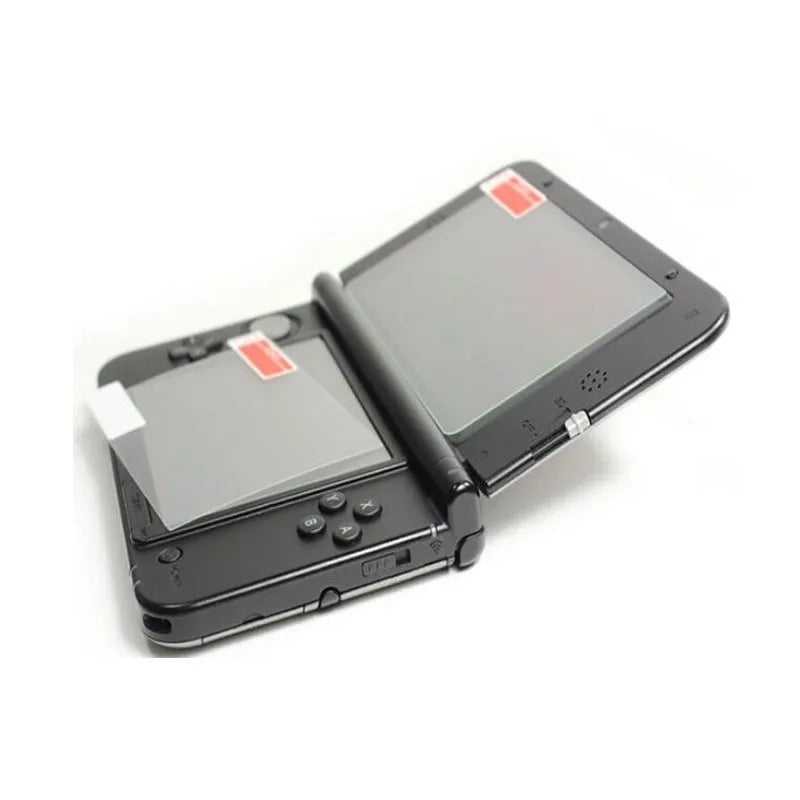 Top Tempered Glass LCD Screen Protector+Bottom PET Clear Full Cover Protective Film Guard for Nintendo New 3DS XL/LL 3DSXL/3DSLL