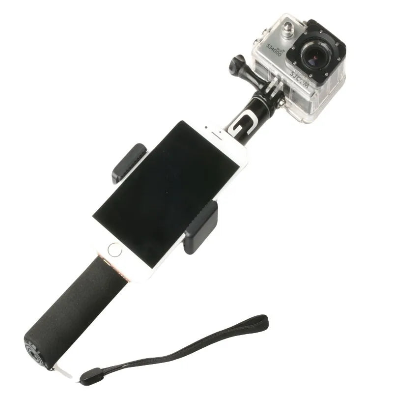 Self Selfie Stick Handheld Extendable Pole Monopod Phone Holder Adapter for Go Pro HERO 13 12 DJI OSMO Pocket Action 4 3 Camera