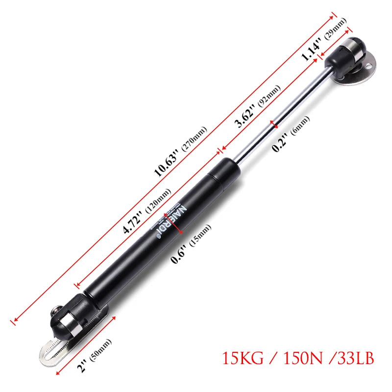 4PCS NAIERDI 10-15KG Furniture Gas Spring Hinges Kitchen Cupboard Cabinet Hydraulic Hinge Door Strut Lid Support Box Hardware