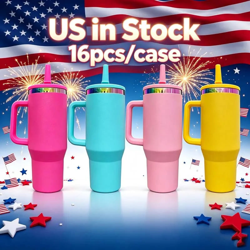 Us in Stock 40 OZ Cold Retention Outdoor Use 40 OZ Insulated Tumblers With Handle for Home Office Outdoor Daily Use