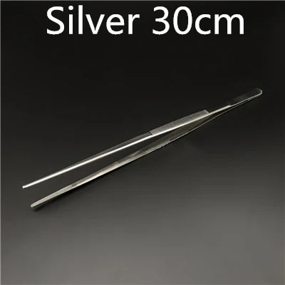 Stainless Steel Kitchen & Bar Tweezer Food Tongs Kitchen Cooking Medical Tweezer Copper/Gold/Black Plated Bar Tool