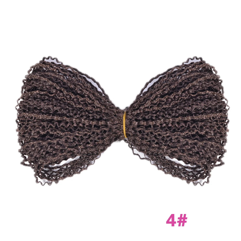 Zizi Deep Wave Crochet Hair Pink Ocean Wave 25 Inch Lightweight Synthetic Wear Braided Hair Extensions Chorliss