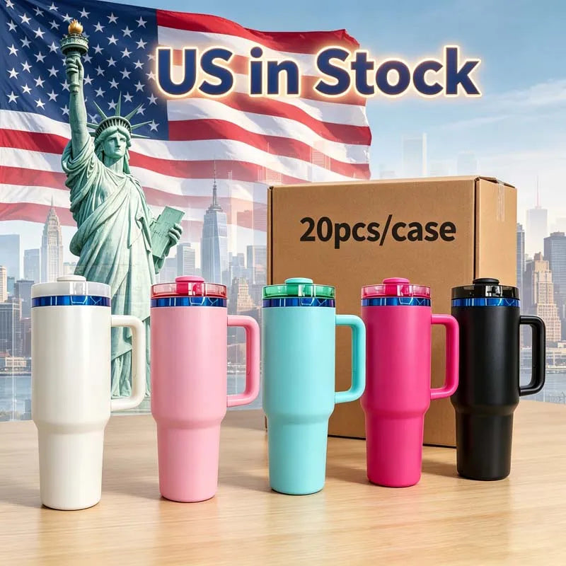 Us Warehouse 40 OZ Sparkle Rhinestone Rust Resistant Travel Mug Silicone Boots 40OZ Tumbler for Home Office Outdoor Daily Use