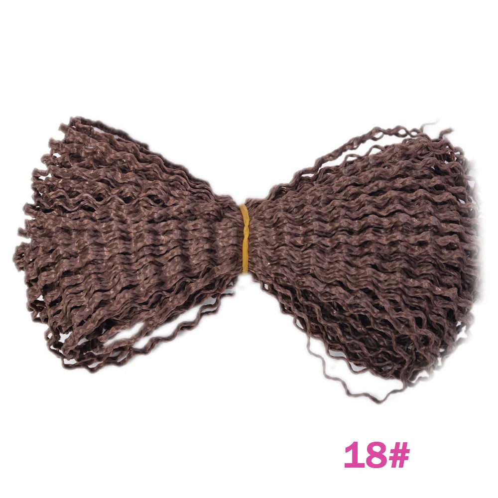 Zizi Deep Wave Crochet Hair Pink Ocean Wave 25 Inch Lightweight Synthetic Wear Braided Hair Extensions Chorliss
