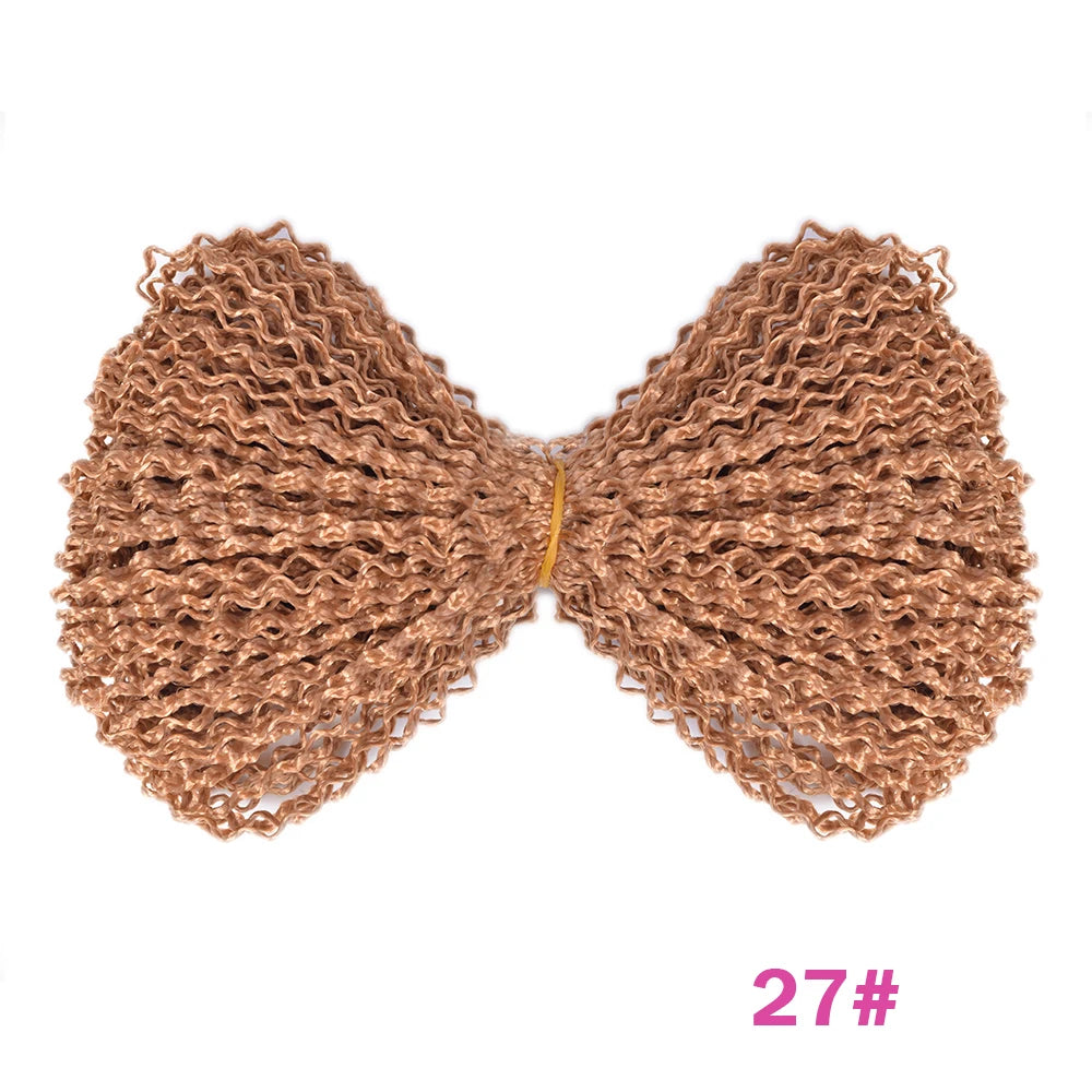 Zizi Deep Wave Crochet Hair Pink Ocean Wave 25 Inch Lightweight Synthetic Wear Braided Hair Extensions Chorliss