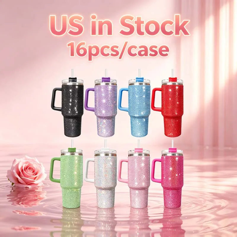 Us in Stock 40 OZ Cold Retention Outdoor Use 40 OZ Insulated Tumblers With Handle for Home Office Outdoor Daily Use