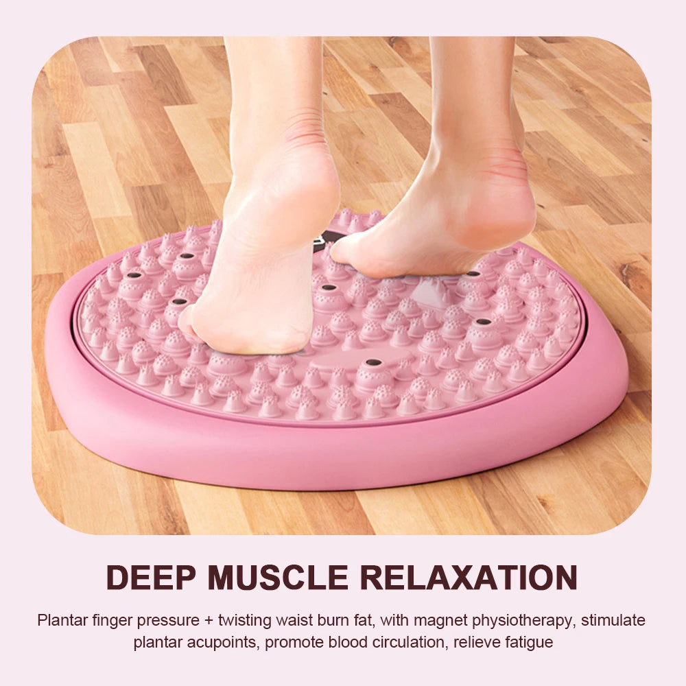 Waist Twisting Disc Magnet Foot Massage Board Fitness Twisting Waist Plate Portable Magnetic Foot Massage Twisting Machine