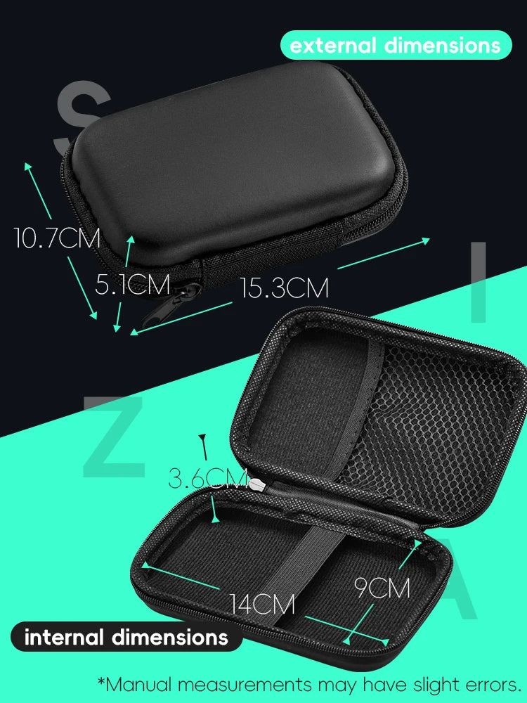 DATA FROG Case for Anbernic RG35XX Plus Miyoo Mini Plus R36S R35S Cases EVA Cover Protable Bag Gaming Accessories