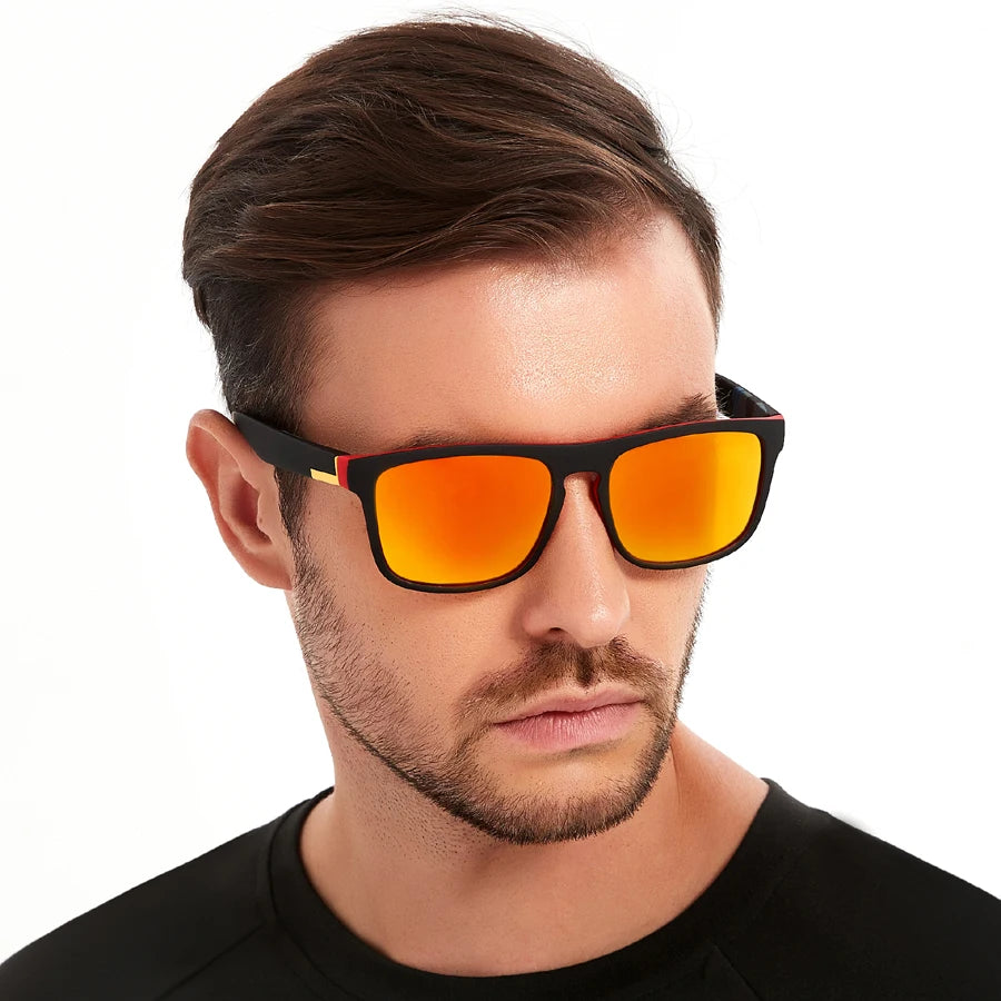 Fashion Vintage Square Sports Sunglasses Men Women Fishing Driving For Man Brand Designer Sun Glasses