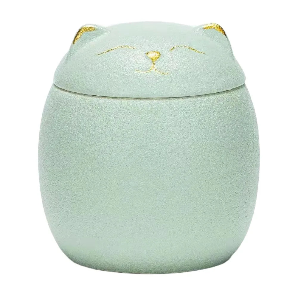 Ceramic Funeral Urn for Pets 200ml Dog/Cat Shape Dog Cat Cremation Urns Moisture Proof Memorials Bird Mouse Urn Dog Supplies