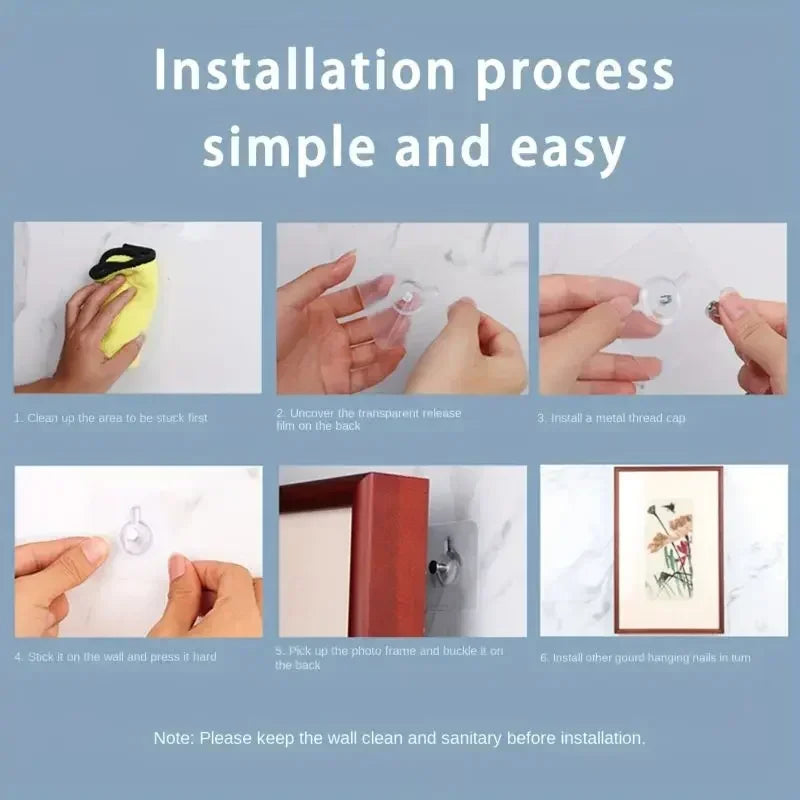 Photo Frame Hooks Storage Rack Screw Holders Door Hanger Self-Adhesive Multi-Function Gadgets Organizer Kitchen Accessorie
