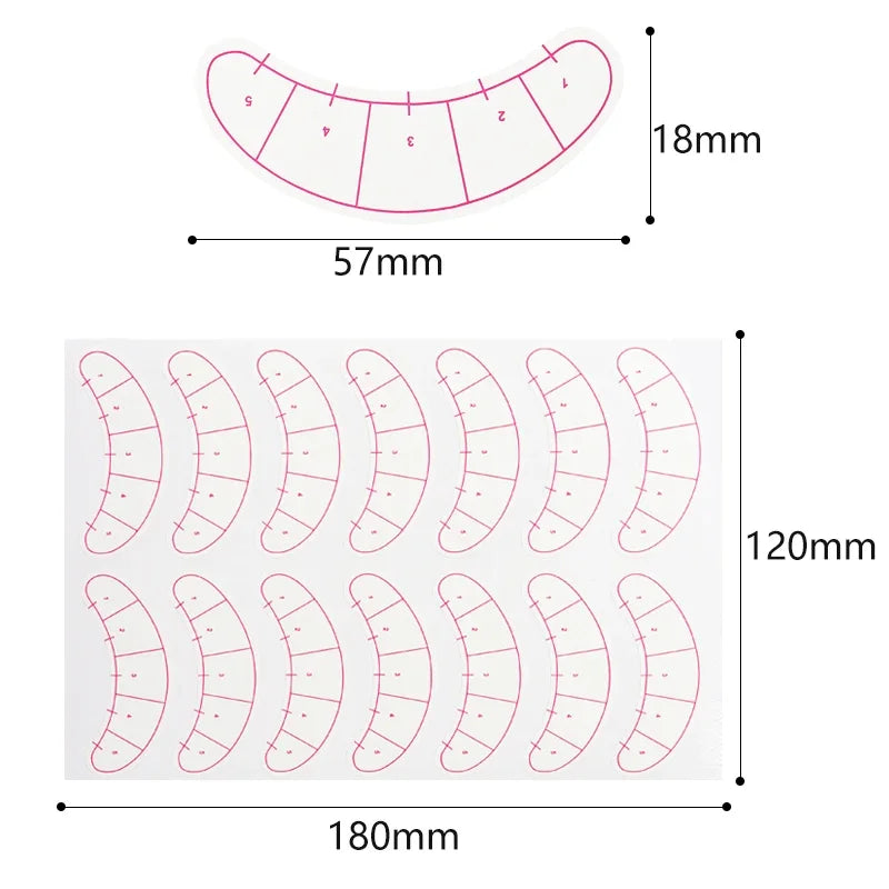 70/140 Pairs Lash Mapping Stickers Under Eye Positioning Eyelash Extension Makeup Tools Extension Practice Eye Pads Paper