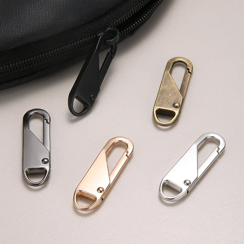 1/2/4/5/10Pcs Zipper Slider Instant Universal Repair Kit Replacement for Broken Buckle Travel Bag Suitcase Tent Backpack Zippers