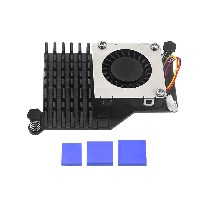 Raspberry Pi 5 Active Cooler  Aluminum Heatsink PWM Cooling Fan Speed Adjustable Black Silver Blue Radiator for Raspberry Pi 5