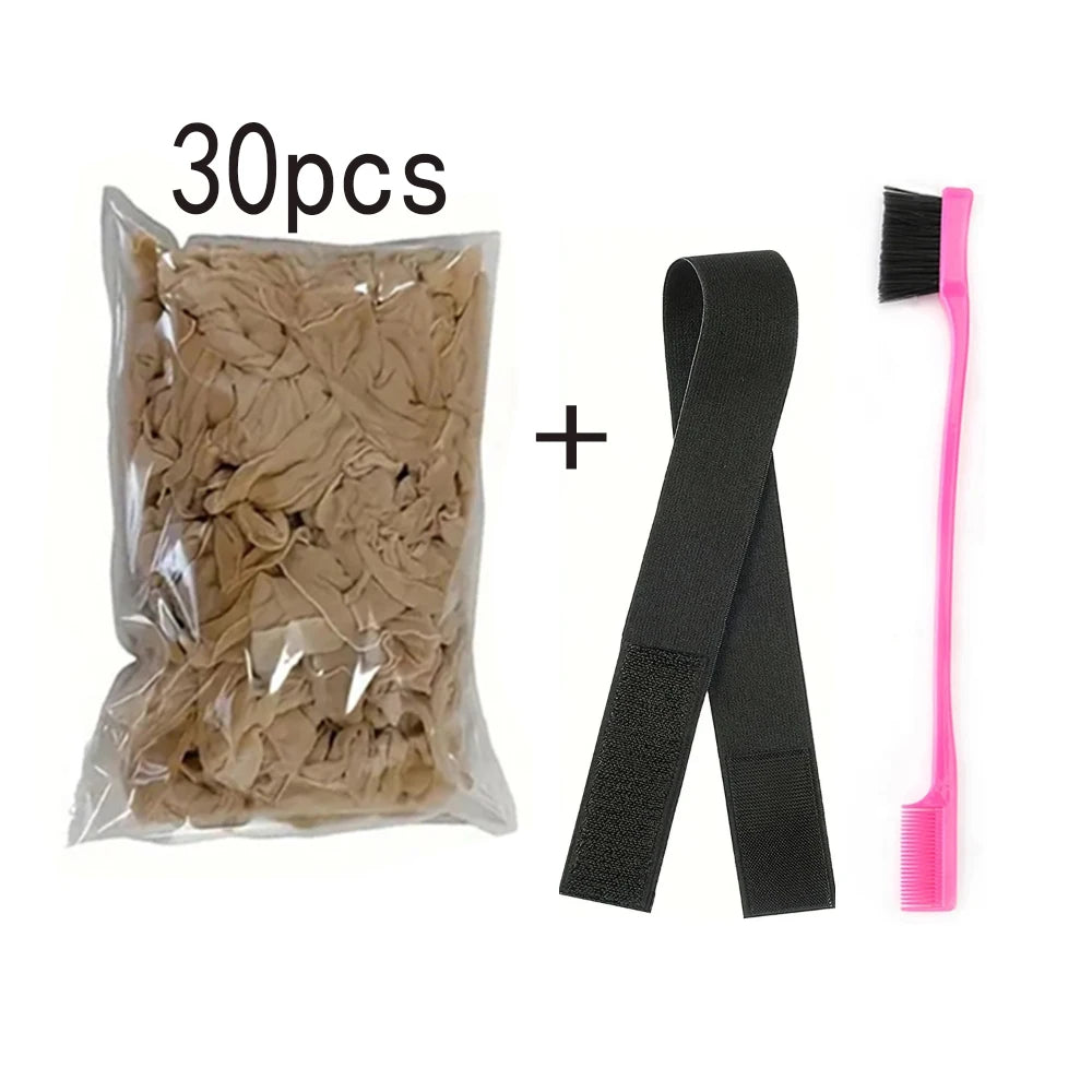 Wholesale HD Wig Caps High Quality Transparent HD Hair Nets Weave Nylon Stretchy Lace Front Wig Cap for Women Men Light Brown