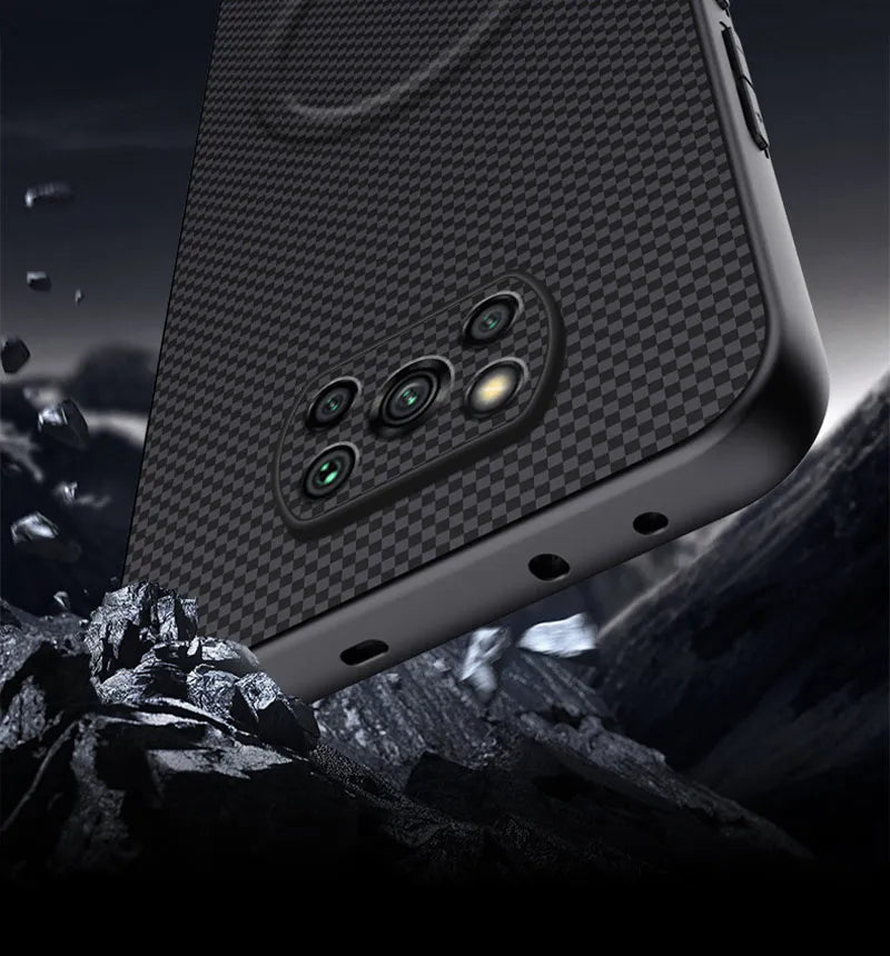 For Xiaomi Poco X3 Pro Case Luxury Car Magnetic Holder Phone Case For Poco X3 NFC PocoX3 Pro TPU Silicone Shockproof Back Cover