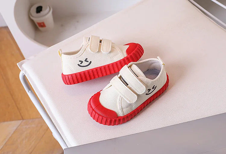 Children Canvas Shoe Candy Color Korean Style Kids Casual Shoes Toddler Girl Boy Breathable Soft Sole Board Shoes Tenis Infantil