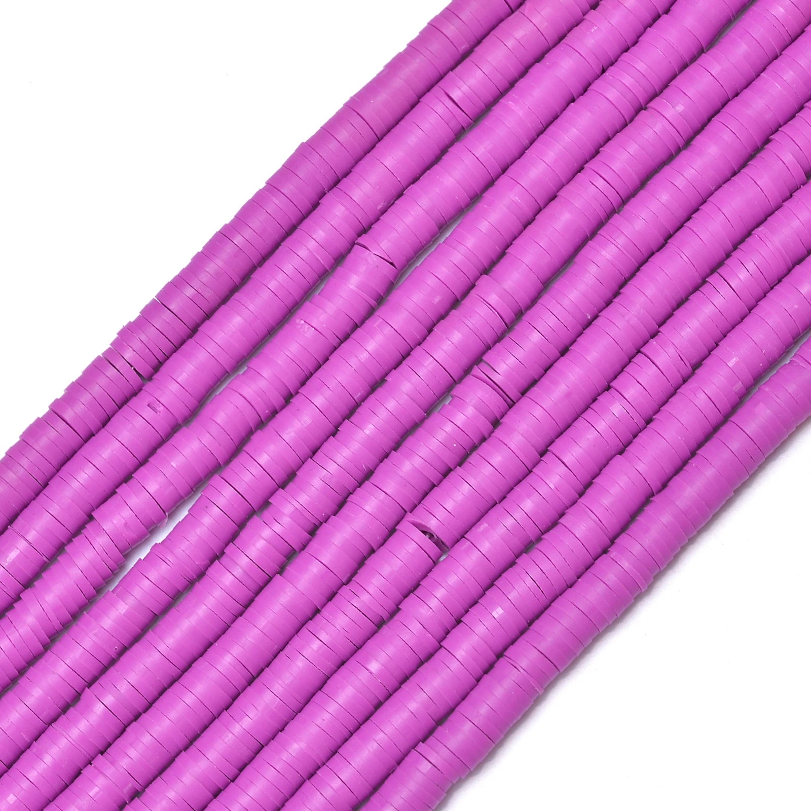 350pcs 6mm Flat Round Polymer Clay Beads Loose Spacer Beads for Jewelry Making DIY Needlework Bracelet Necklace Earrings