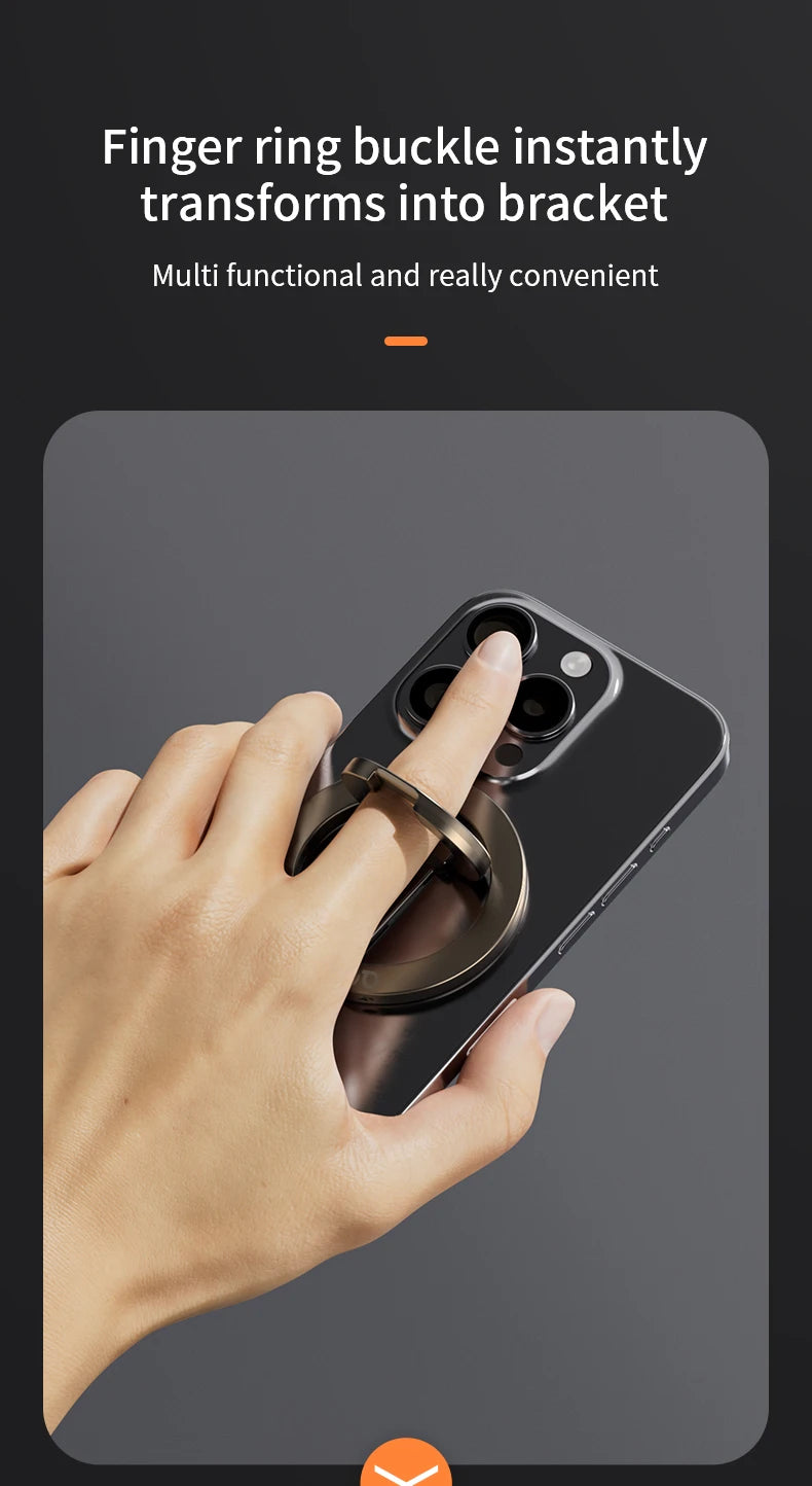 Mobile Phone Strong Magnetic Holder for Magsafe Double-sided Magnet Stand Portable Folding Ring Bracket for  Phone 14 15 16
