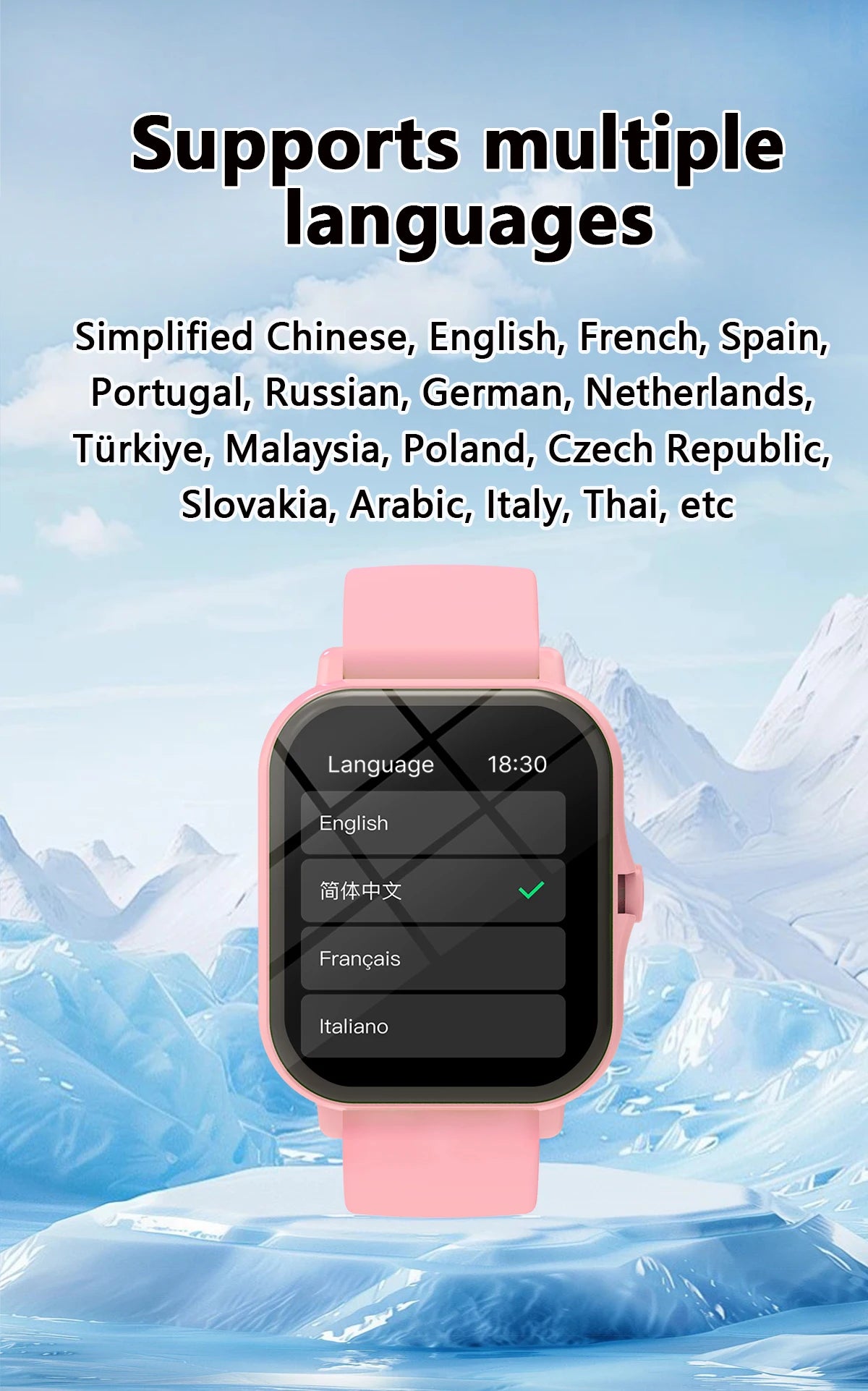 2026 New Smartwatch 1.83"Screen Bluetooth Call Voice Assistant Music Control Fitness Tracker for Android/IOS Phone Children Gift