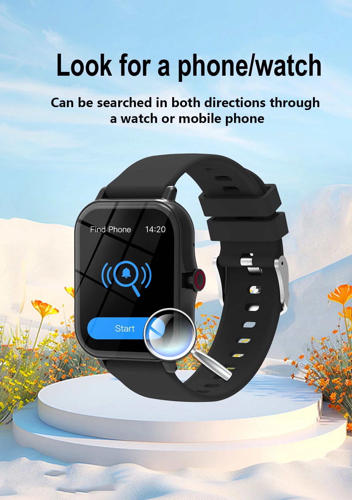2026 New Smartwatch 1.83"Screen Bluetooth Call Voice Assistant Music Control Fitness Tracker for Android/IOS Phone Children Gift