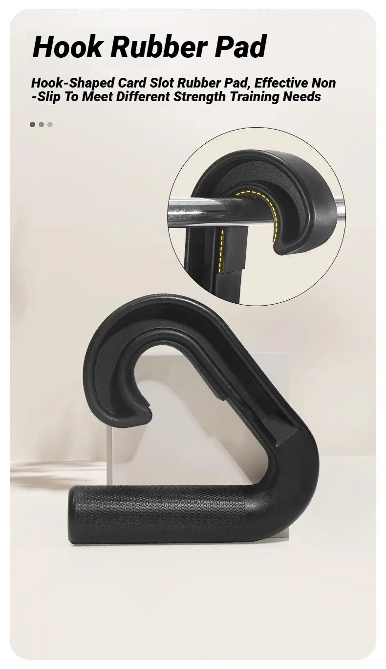 1Pair Fitness Pull Up Hand Grip Ergonomic Hook Handle Gym Multifunctional Down Grips Versatile Strength Training Equipments