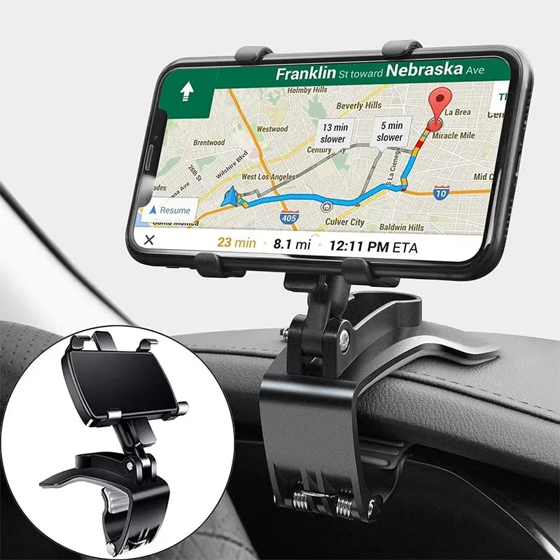 Car Phone Holder Stand Universal Car Dashboard Clip Mount GPS Cell Mobile Phone Support in Car Bracket For iPhone Samsung Xiaomi