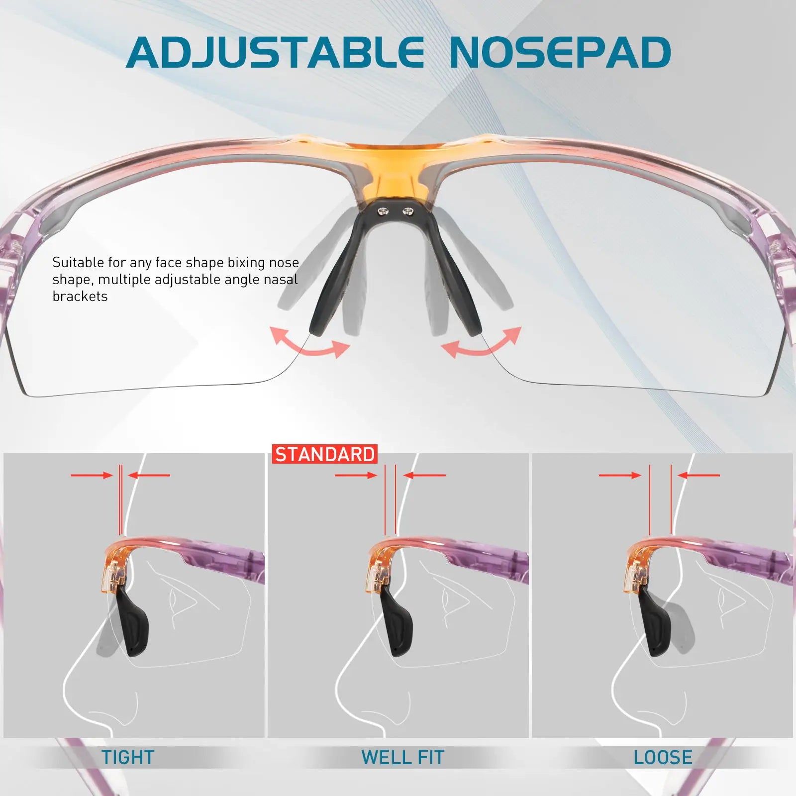 Scvcn Photochromic Sunglasses Cycling Glasses Bike Running Man Sun Bicycle Sports MTB Road Eyewear for Women Cycle Goggles 2023