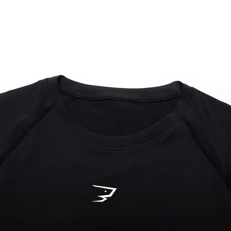 Men Running Compression T-shirt Short Sleeve Sport Tees Gym Fitness Sportshirts Male Jogging Tracksuit Homme Athletic Shirt Tops