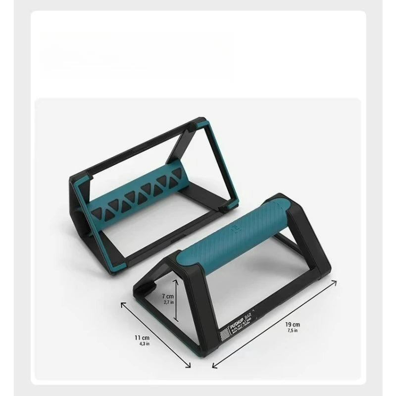 2Pcs Push-Up Bar Stand Fitness Training Anti-slip Fitness Strength Training Triangle Plank Push-up Support Grip Handle