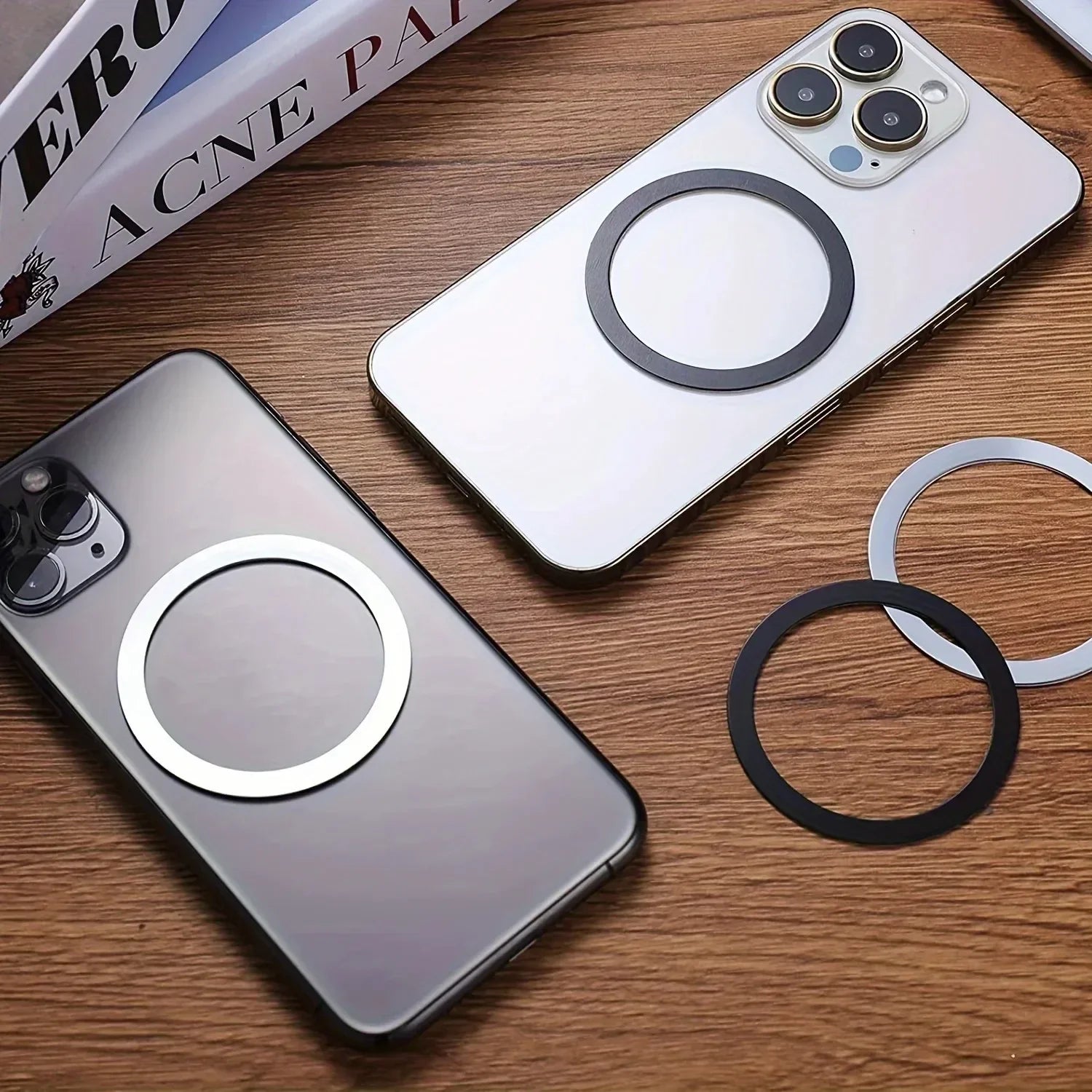 Universal Mobile Phone Metal Plate for Magsafe Stainless Steel Iron Sheet for Magnetic Holder Sticker Patch for iPhone 17 16 Pro