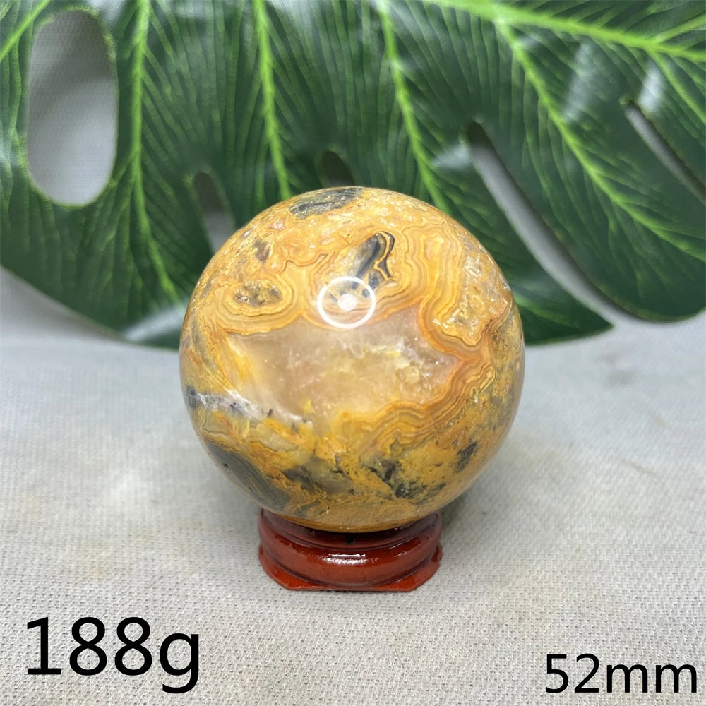 Mexico  Crazy Agate Natural Rock Globular Agate Polishing Energy Health and Beauty Garden Decoration Witchcraft Spirit  Healing