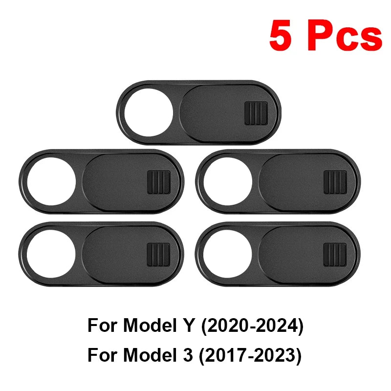 For Tesla Model Y Juniper 2025 Model 3 Car Camera Cover Webcam Slide Blocker 1/3/5 Pcs compatible with tablet PC Laptop iPad